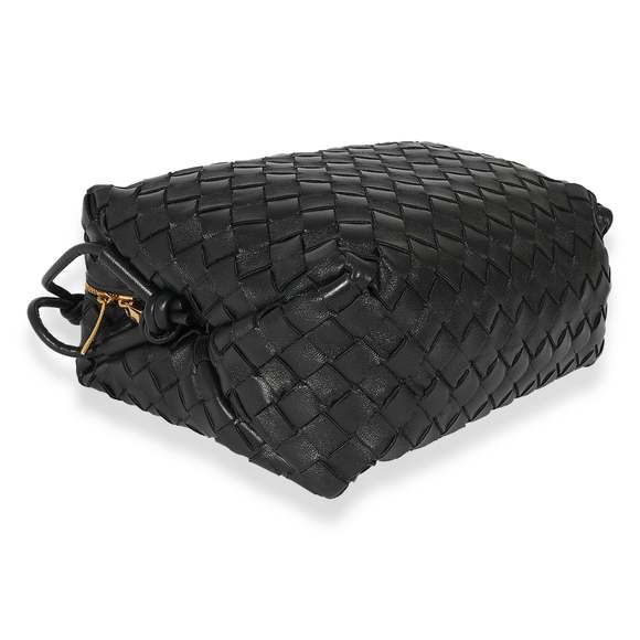 Bottega Veneta Black Intrecciato Leather Medium Loop Crossbody Bag - Picture 6 of 8